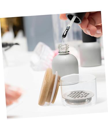 Healeved Nail Art Brush Cup Nail Tools Nail Art Tools Dappen Dish Glass Nail Dish Nail Dish with Lids Glass Nail Cup Dish for Acrylic Nails Nail Dish Cup Sequins Glass Jar Stainless Steel - Buy Online on GoSupps.com