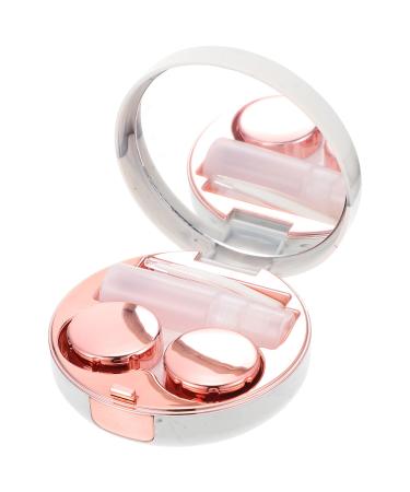Artibetter 1 Set box contact lens container for tweezers for contact lens holder travel case for contact lenses container for eye contact house supply white plastic mirror box travel cosmetics