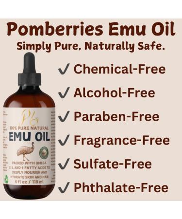 Pomberries Emu Oil - 4 Fl Oz. - Buy Online on GoSupps.com