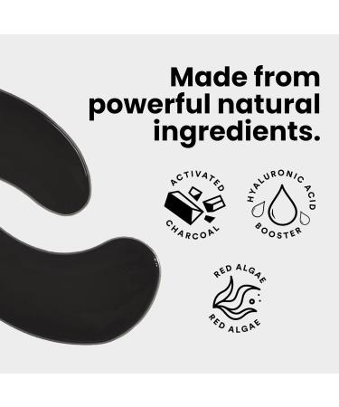 BLAQ Award-Winning Under Eye Patches - Remove Dark Circles & Puffiness | Vegan Cruelty-Free 30-Pack with Red Algae & Hyaluronic Acid - Buy Online on GoSupps.com