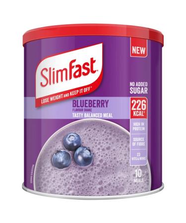 SlimFast Blueberry Flavour Shake 365g Blueberry 365 g (Pack of 1)