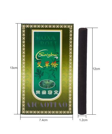 Smoke-Free Moxa Rolls | 10 Pieces for Acupuncture & Healing Therapy | 12mm x 120mm Moxa Sticks - Buy Online on GoSupps.com