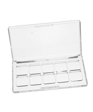 Palette de Maquillage Transparente Compartiments avec Bo te de Rangement Cosm tiques Rechargeable pour Fards Paupi res Rouges DIY Blush et Peinture Aquarelle tui de Voyage