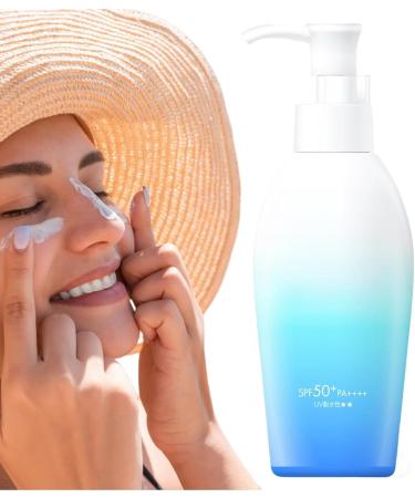 Facial Sunscreen SPF50+ Daily Sunscreen 140mlSunscreen Lotion Face Body Care for Daily Use Travel Sports - Buy Online on GoSupps.com