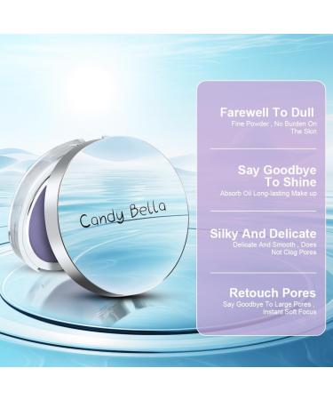 LOPHE Natural Compact Powder waterproof matt powder universal makeup powder mattifying compact for a natural shine porerefining and longlasting fixation purple lilac - Buy Online on GoSupps.com