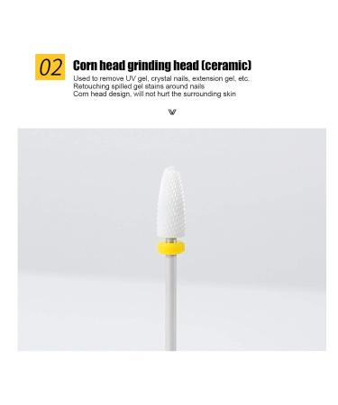 Premium Nail Grinding Head & Drill - Ceramic Nail Polishing for Salons & Home Use - International Shipping - Buy Online on GoSupps.com