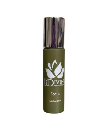 B. Divine Aromatherapy Focus Essential Oil Roll On. 100% Organic therapeutic Oils. 10mls. Clarity Focus Concentration Oil.