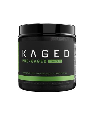 Kaged Muscle Stimulant Free Pre Workout Powder Preworkout for Men & Women  Delivers Increased Strength  Cherry Bomb  20 Servings Stim Free Pre-Kaged (Cherry Bomb)