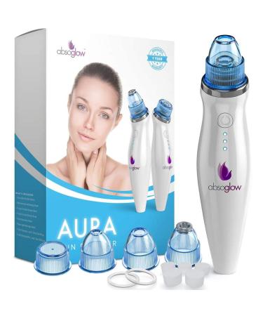 Fenitrany Sicy Comedo Microdermabrasion Blackhead Remover Vacuum Suction Facial Pore Cleaner  Rechargeable Skin Peeling Machine by Absoglow  White