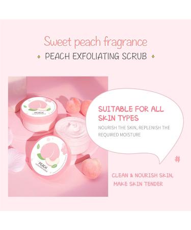 Gommage pour le corps Gommage pour le visage l'extrait de p che hydratant et exfoliant pour le corps le visage les mains les pieds exfolie doucement la salet et les cellules mortes de la - Buy Online on GoSupps.com