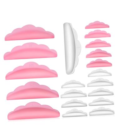 DRESSOOS 20 Pairs Eyelash Aid Eyelash Perming Curler Reusable Lash Lifting Pads Makeup Tools Eyelash Lifting Pads Lash Lift Pads Medium Eyelash Pads Eyelash Perming Pad Lash Lift Tools