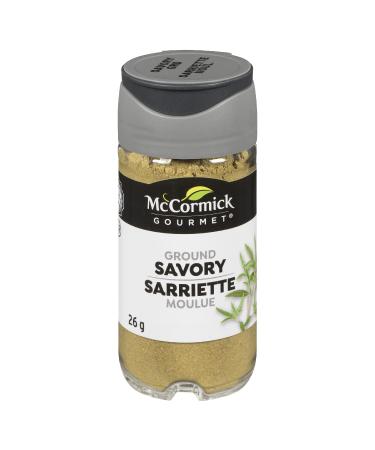 McCormick Gourmet (MCCO3) New Bottle Premium Quality Natural Herbs & Spices Ground Savory 26g