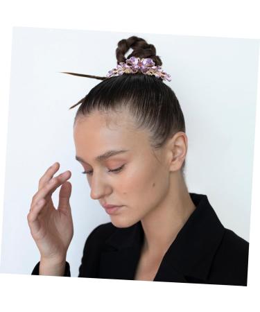 Angoily Hair Comb Hair Accessories for Girls Wedding Hair Flowers Bridal Hair Clips Hair Accessories for Women Hair Barrettes Rhinestone Hair Clips Metal Purple Decorate Mother Rhinestones - Buy Online on GoSupps.com
