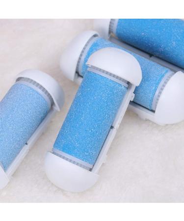 Minkissy 6-Piece Foot Grinder Replacement Rollers - Callus Remover Tool for Dead Skin - Pink & Blue Peeling Heads - Buy Online on GoSupps.com