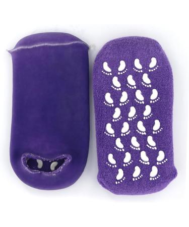 1 Pair Moisturizing Women Socks Silicone Moisturizing Socks Hard Skin Repair Socks Dry Cracked Gel Socks Whitening Socks Women Cotton Socks Miss Women's Socks Purple Spa - Buy Online on GoSupps.com