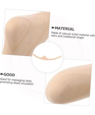 Combined Massage Device - Manual Massage Roll Rod & Pressing Point Tool for Facial Shaping | Acupuncture Point Massage Bars & Wooden Roller Stick - Buy Online on GoSupps.com