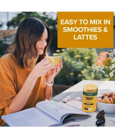 VAHDAM Turmeric Ginger Latte Mix (40 Cups 3.53oz) Caffeine-Free Golden Milk Powder With Curcumin Black Pepper & Ginger | Brew Hot/Iced Tea Or Turmeric Latte - Buy Online on GoSupps.com