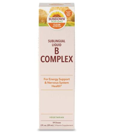 Sundown Naturals Sublingual Liquid B Complex 2 fl oz (59 ml)