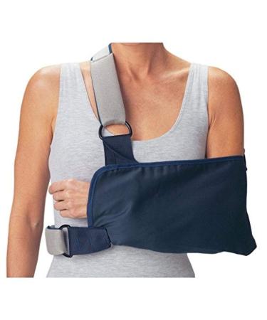 ProCare 79-84165 Shoulder Immobilizer with Foam Straps Medium 8" Envelope Size Depth 15" Length Navy Blue