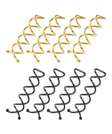Csirnto hair spiral 20 pieces spiral hair needles spiral hair clip spiral pin metal twist spiral hair pin clips spin clip roll hair needle spiral hairpins for hair styling - Buy Online on GoSupps.com