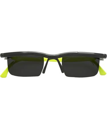 Adlens Prescription Sunglasses for Near Medium & Far Vision - Black Green -1.5 Diopters | Shop Internationally - Buy Online on GoSupps.com