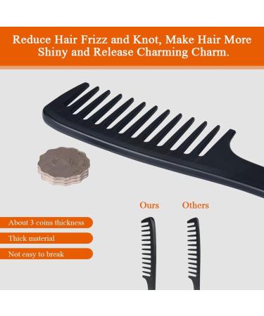 URAQT Hairdressing Combs Set 3 Pack Wide Tooth Combs Heat Resistant Anti-static Carbon Hair Brush Hair Comb for Long Wet or Curly Hair Detangling Wide Tooth Comb Set - Buy Online on GoSupps.com