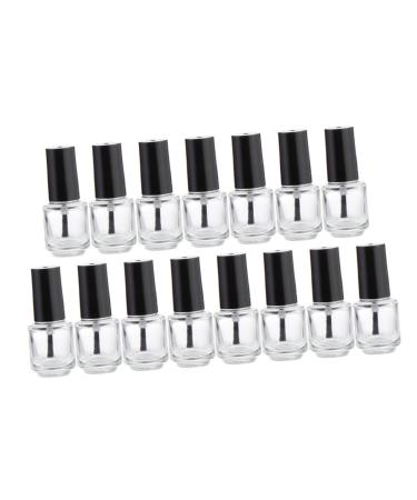 Vaguelly Lot De 25 Flacons Vides De Vernis Ongles 5ml En Verre Bouchon Aluminium lectrolytique R utilisables Pour Professionnels Et Particuliers Accessoires Nail Art Pour Gel Ongles