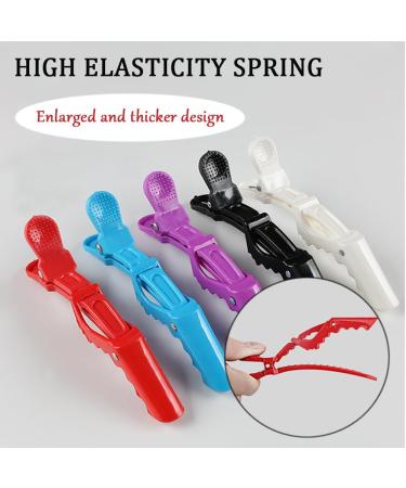 TRKETK 12 Pieces Crocodile Clips Hair Alligator Clips Professional Styling Hair Clips Hair Sectioning Clips Plastic Hair Barrettes with Nonslip Grip and Wide Teeth for Hair Salon Styling Home Use - Buy Online on GoSupps.com