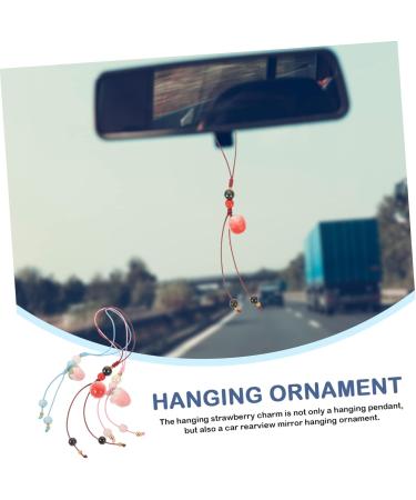 TEHAUX 3pcs Strawberry Pendant Car Gifts Strawberry Hanging Adornment Pendant Strawberry Keyring Car Ornament Key Fob Strawberry Hanging Ornament for Phone Folk-custom Handbag Ceramics - Buy Online on GoSupps.com