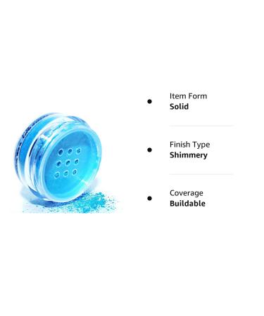 Pure Ziva Deep Turquoise Jade Blue Teal Glitter Eyeshadow - Talc & Paraben Free - Buy Online on GoSupps.com
