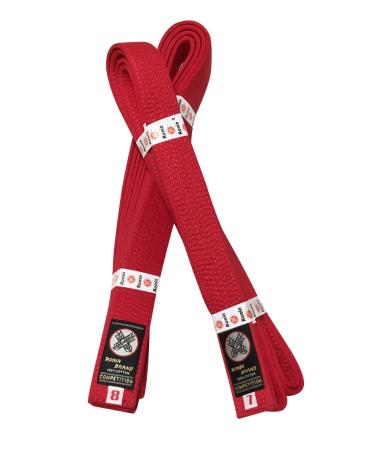 Ronin Deluxe Cotton Red Belt - Masters Belt for Karate, Tae Kwon Do, Judo, Jiu-Jitsu Martial Arts 5