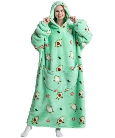 RcbMn oversized ceiling hoodie sweatshirt for women men sweater hooded sweater oversized ceiling soft hoodies hoodies hoodies Green Avocado-Extra Lang