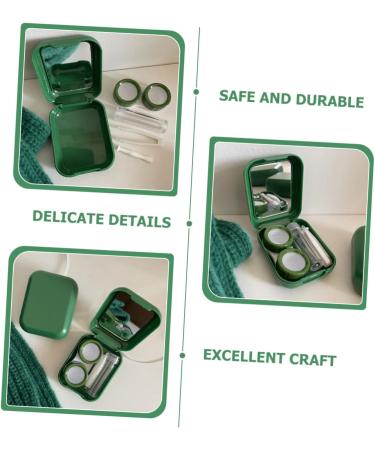 Buy Solustrie Colored Contact Lens Container with Mirror - Portable Organizer & Storage Box for Contacts - Buy Online on GoSupps.com