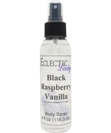 Black Raspberry Vanilla Body Spray 4 ounces Body Mist for Women with Clean Light & Gentle Fragrance Long Lasting Perfume with Comforting Scent for Men & Women Cologne with Soft Subtle Aroma For 4 Fluid Ounces
