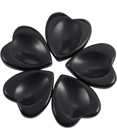 MookaiTEDECOR Obsidian Thumbstone Crystal Massage Stones - Healing Reiki Geman Flat Heart-Shaped Stones (Pack of 2 47x44x7mm) - International Shipping Available - Buy Online on GoSupps.com
