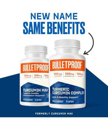 Bulletproof Curcumin Max 60ct Softgels - Keto Joint & Inflammation Support - Buy Online on GoSupps.com