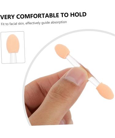 Baluue 50pcs Double Ended Eyeshadow Brush Eyeshadow Makeup Accessories Eyeshadow Sticks Plastic 6x1cm As Shown - Buy Online on GoSupps.com