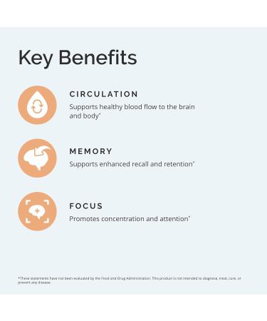 BRAINMD Dr Amen Brain & Memory Power MAX - 120 Capsules - Nootropic Supplement with Ginkgo Biloba Extract & Huperzine A - 30 Servings - Buy Online on GoSupps.com