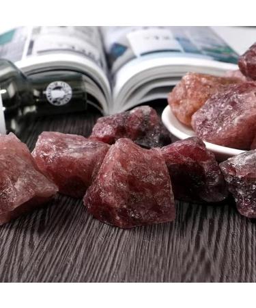 PacuM Wholesale Natural Strawberry Quartz Raw Rough Gem Unshaped Raw s for Loose Gem Raw 8pc LUZONGYUYIN - Buy Online on GoSupps.com