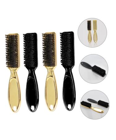 Frcolor 4-Piece Mustache & Neck Hair Cleaning Brush Set - Travel Razor & Hairdresser Fading Brushes - Premium Fiber Wool Grooming Tools - Buy Online on GoSupps.com