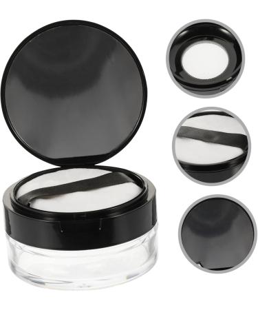 Housoutil 1 Set Loose Powder Box Powder Box Travel Cream Jar Face Cream Jars Plastic Powder Can Fashion Office - Buy Online on GoSupps.com