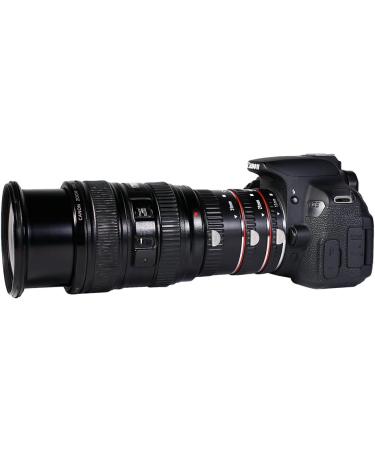 INSEESI Auto Focus Macro Extension Tube for Canon EOS Cameras - Compatible with Rebel t6, t6i, 80d, t7i, 5d Mark iv, 6d Mark ii - Black/Red - Buy Online on GoSupps.com