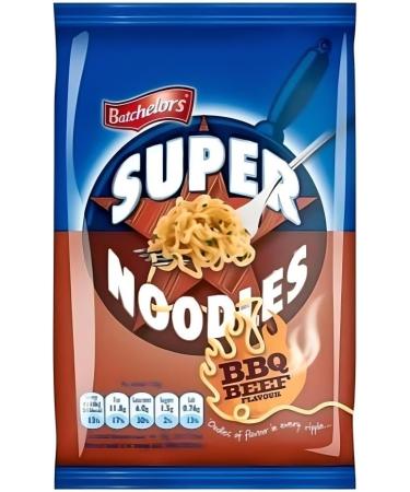 The Nation's Favourite Multipack - Batchelors Super Noodles Flavour Packet - Super Tasty Chicken Bacon Barbecue Beef Mild Curry Flavour (Pack of 4 90g) - Buy Online on GoSupps.com