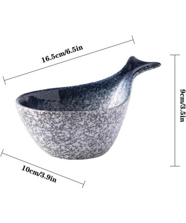 Sauce Dipping Saucer Sauce Dipping Bowls Sauce Dish Funny Fish-Shaped Fruit Salad Dessert Bowl Ceramic Dip/Dipping Bowls for Tomato Sauce Soy and Other Party Dinner - Set of 4(7.7 Oz) Soy - Buy Online on GoSupps.com