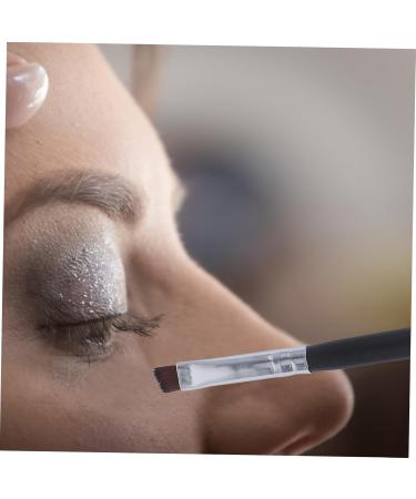 Mikinona 12pcs Angled Eyebrow Brush Makeup Brush Beauty Tool Eye Liner Brush Flat Cosmetic Bridegroom - Buy Online on GoSupps.com