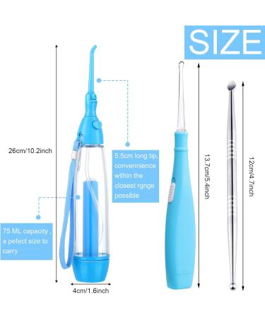 Patelai Tonsil Stone Remover Kit | Manual Pump Irrigator LED Tonsil Stone Tool & Stainless Steel Removal Tools Eliminate Bad Breath (Blue - Buy Online on GoSupps.com