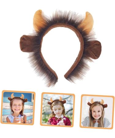 FRCOLOR Animal Headgear Headband Made of Cattle Horn Animal Cosplay Headband Photo Prop Animal Headbands for Women Demon Cattle Clothing Accessories Child Horns Fabric - Buy Online on GoSupps.com