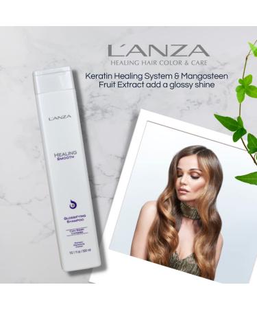 L'ANZA Healing Smooth Glossifying Shampoo - Nourishing, Repairing, & Boosting Hair Shine - 10.14 Fl Oz - Buy Online on GoSupps.com