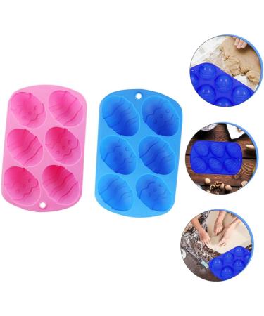 Alipis 2pcs Six Egg Mold Easter Egg Shapes Baking Mold Easter Egg Molds Silicone Egg Candle Mold Silicone Molds Gummy Mold Baking Pan Easter Silicone Mould Silica Gel Cake Chocolate Mold - Buy Online on GoSupps.com