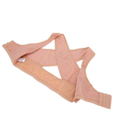 ICRPSTU Adult Women Posture Corrector Brace Support Hunchback Correction Belt Skin Color (S)